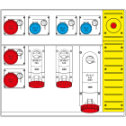 SCAME PARRE - MBOX5 MORSETTIERA+EMERGENZA PRESE S/FUS.