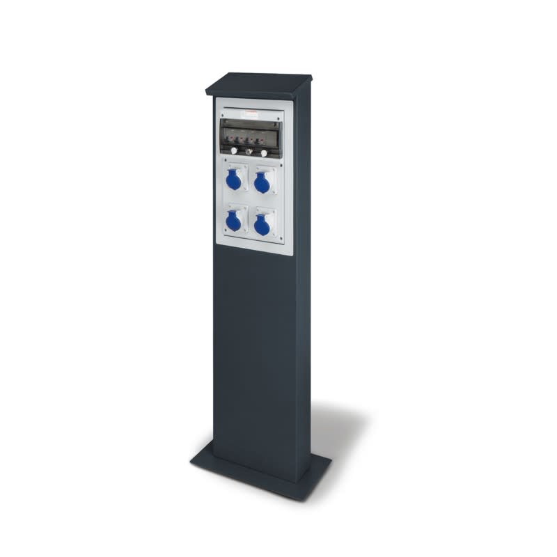 SCAME PARRE - COLONNINA KIOSK BLOCK 4X2P+T 16A 659.BA5140-02