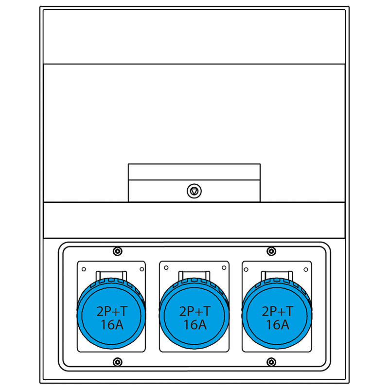 SCAME PARRE - QUADRO DISTRIBUZIONE DOMINO 550  IP66 670.6536-449