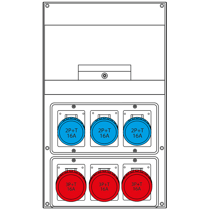 SCAME PARRE - QUADRO DISTRIBUZIONE DOMINO 550  IP66 671.6565-117