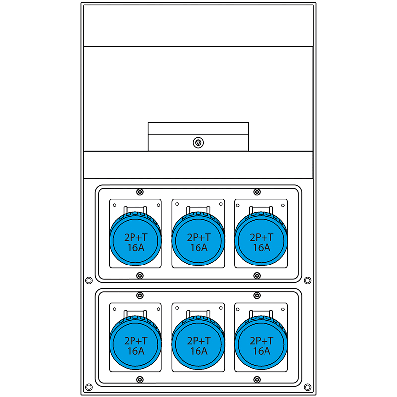 SCAME PARRE - QUADRO DISTRIBUZIONE DOMINO 550  IP66 671.6565-119