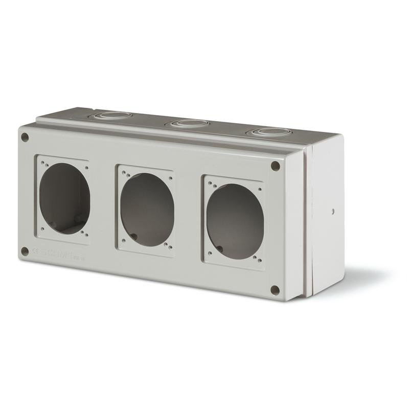 SCAME PARRE - SCATOLA DERIV.MOD.150 3 PRESE 672.1300