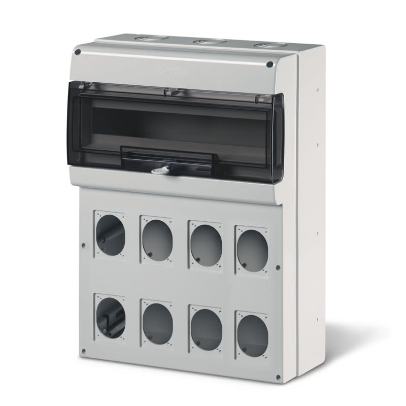 SCAME PARRE - CENTRALINO M550 24DIN 8 PRESE + 2MORS. 672.5822.1102