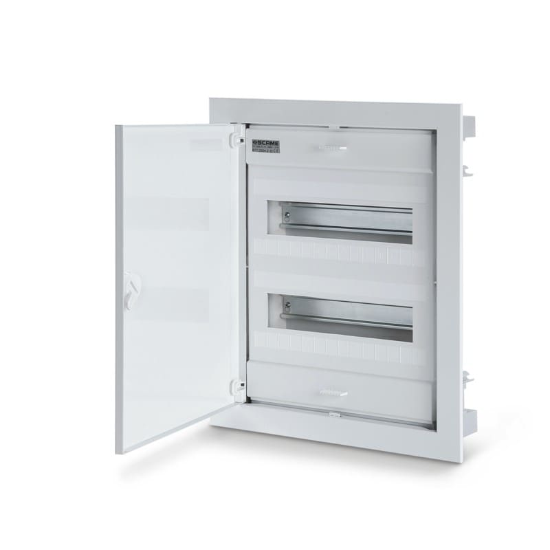 SCAME PARRE - CENTRALINO FILO MURO 2FILE 24DIN 1MORS.