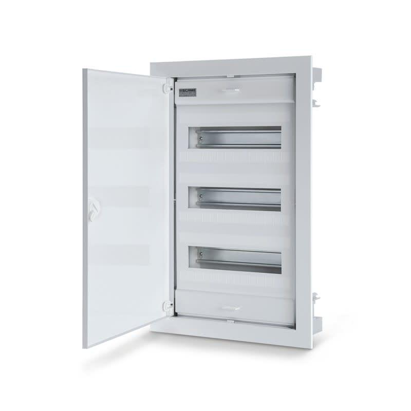 SCAME PARRE - CENTRALINO FILO MURO 3FILE 36DIN 2MORS. 677.3036.2