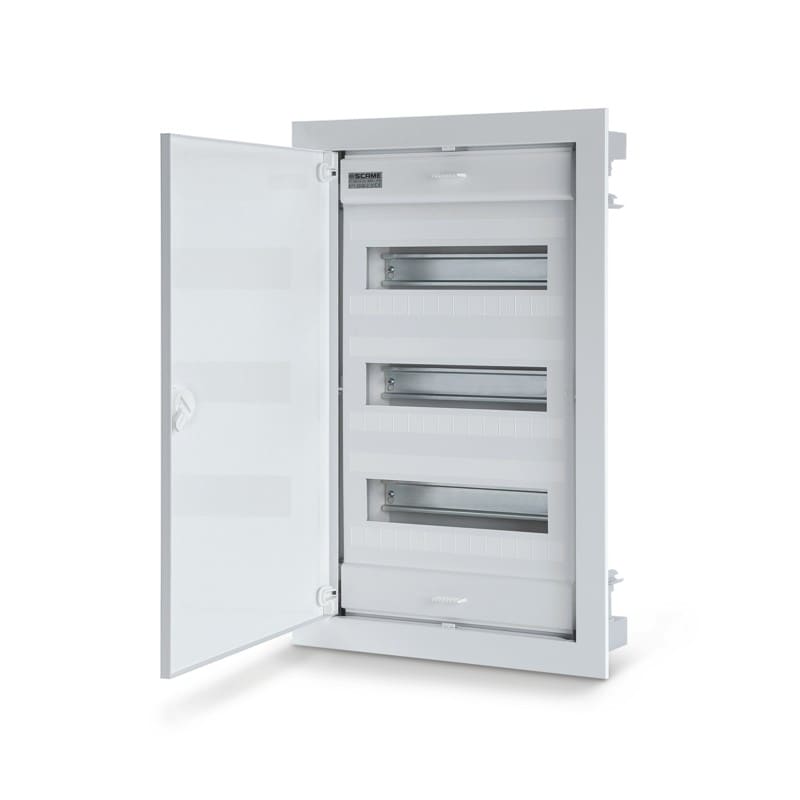 SCAME PARRE - CENTRALINO FILO MURO 3FILE 36DIN 2MORS.