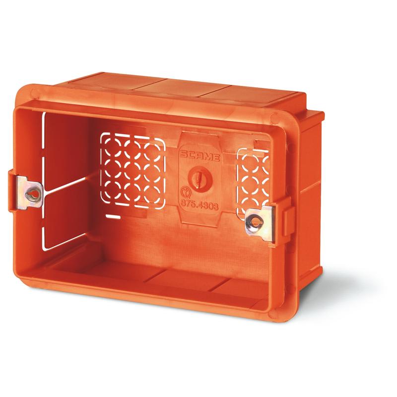 SCAME PARRE - SCATOLA DA INCASSO RETTANGOLARE 3 MOD. 875.4303