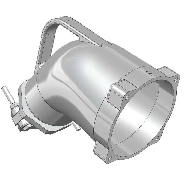 SCAME PARRE - IMPUGNATURA ANG. IN ALLUMINIO IP66 899.SD2GMA