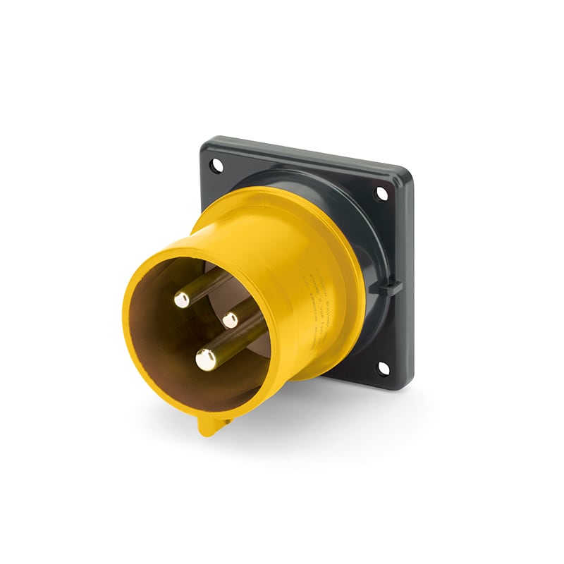 SCAME PARRE - SPINA DA INCASSO 30A 2P 3W 4H IP44 125V SCA330B4S