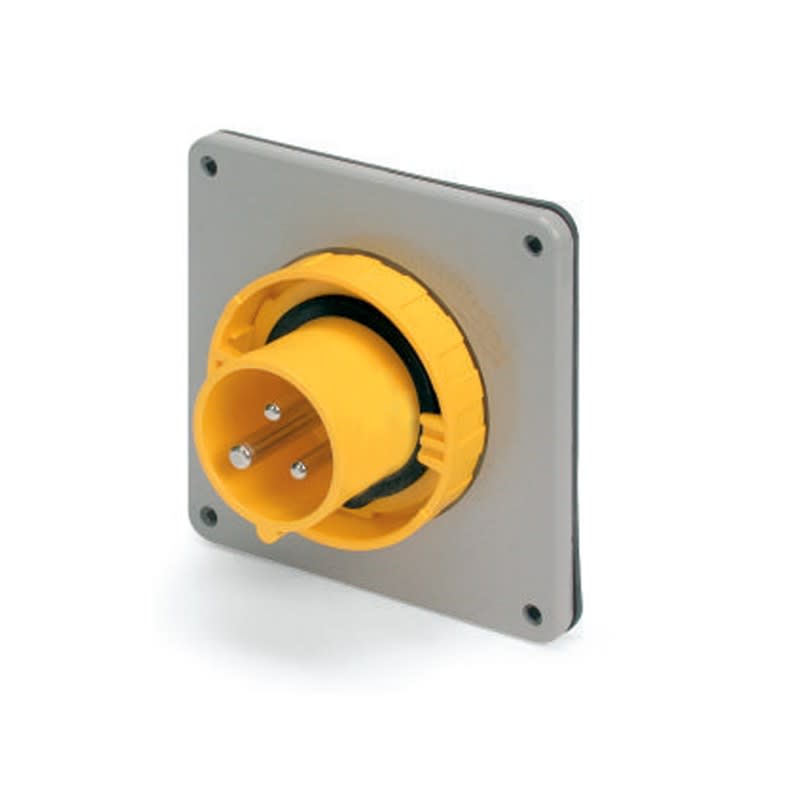 SCAME PARRE - SPINA DA INCASSO 20A 2P 3W 4H IP67 125V SCM320B4W