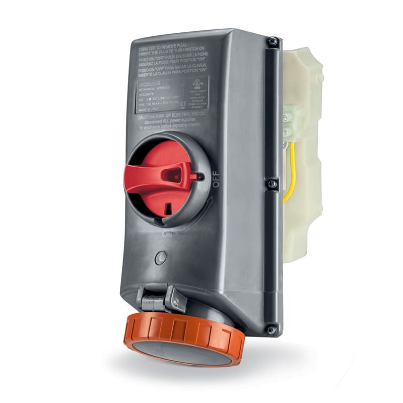 SCAME PARRE - PRESA INTERBL. 30A 3P 4W 12H SCM430MI12W-NB