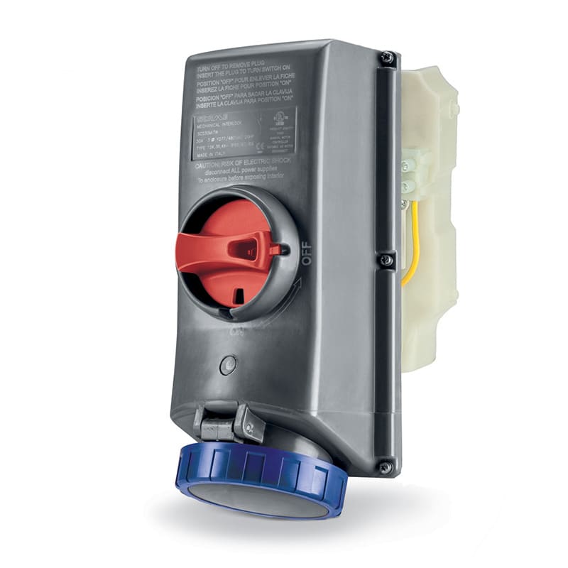 SCAME PARRE - PRESA INTERBL. 20A 4P 5W 9H SCM520MI9W-NB