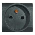 SCAME PARRE - PRESA 2P+T 16A 250V FRANCESE  ANTRACITE