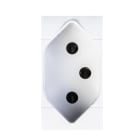 SCAME PARRE - PRESA SVIZZERA  2P+T 10A - 250V GRIGIA