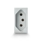 SCAME PARRE - PRESA BRASILIANA 2P+T 10A - 250V GRIGIA
