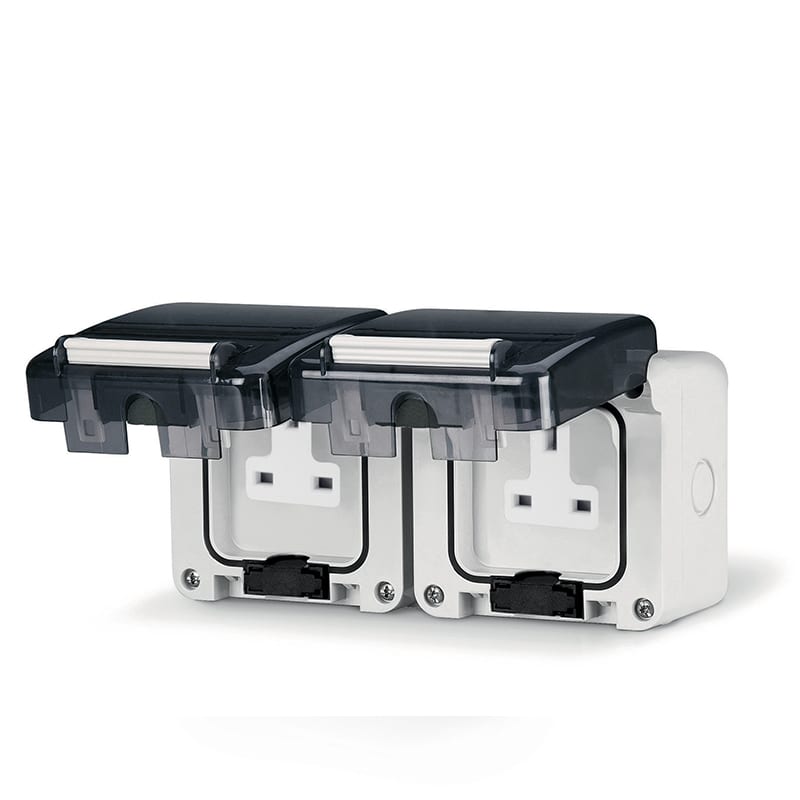 SCAME PARRE - DOPPIA PRESA BS1363 13A PARETE