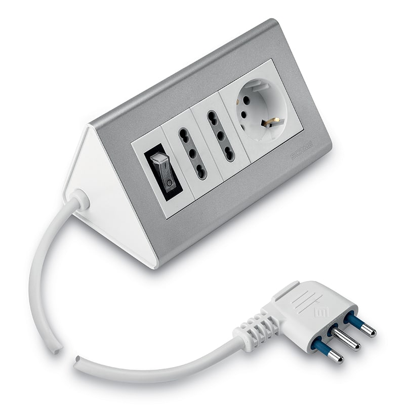 SCAME PARRE - MULTIPRESA 2XBIV+1XP30 - BIANCA