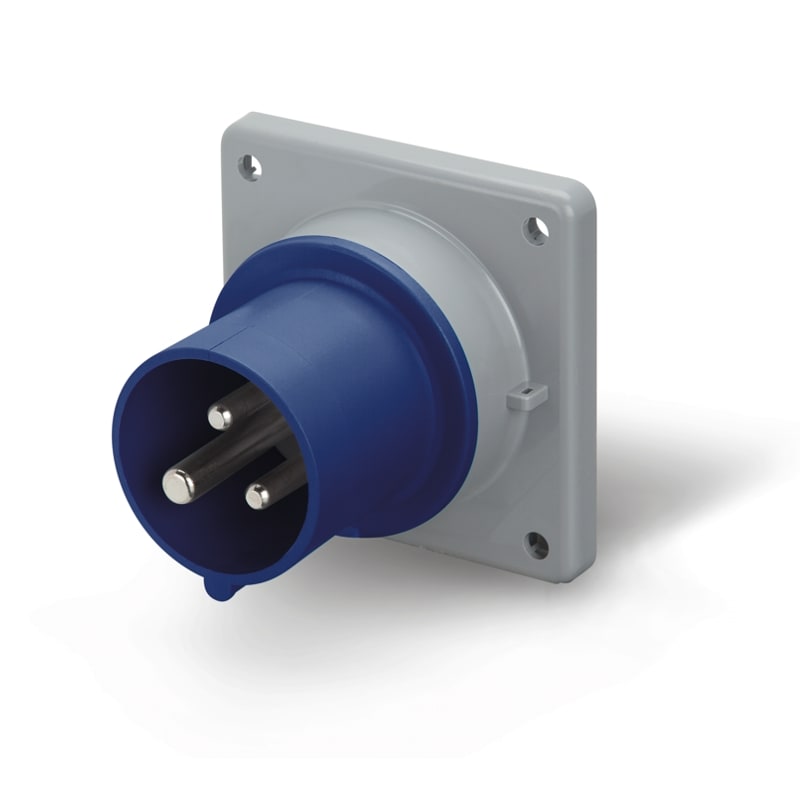 SCAME PARRE - SPINA DA INCASSO 16A 2P+T 6H IP44/IP54