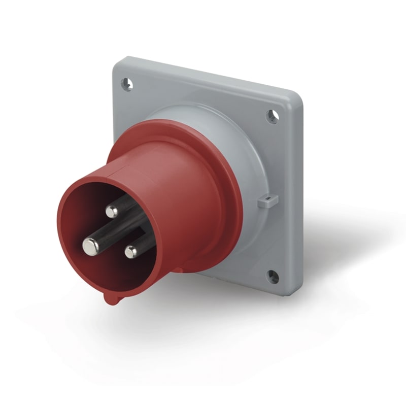 SCAME PARRE - SPINA DA INCASSO 16A 2P+T 9H IP44/IP54