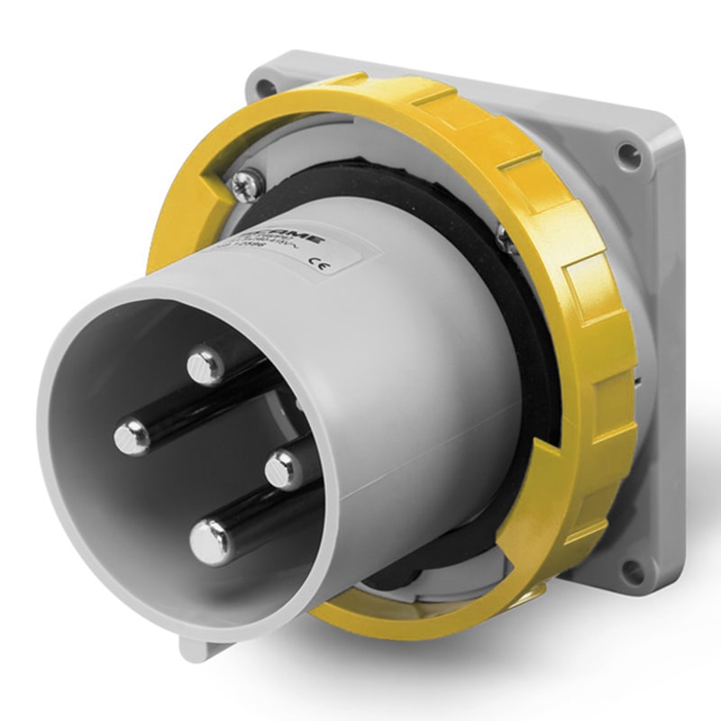 SCAME PARRE - SPINA DA INCASSO 63A 3P+T 4H 100-130V