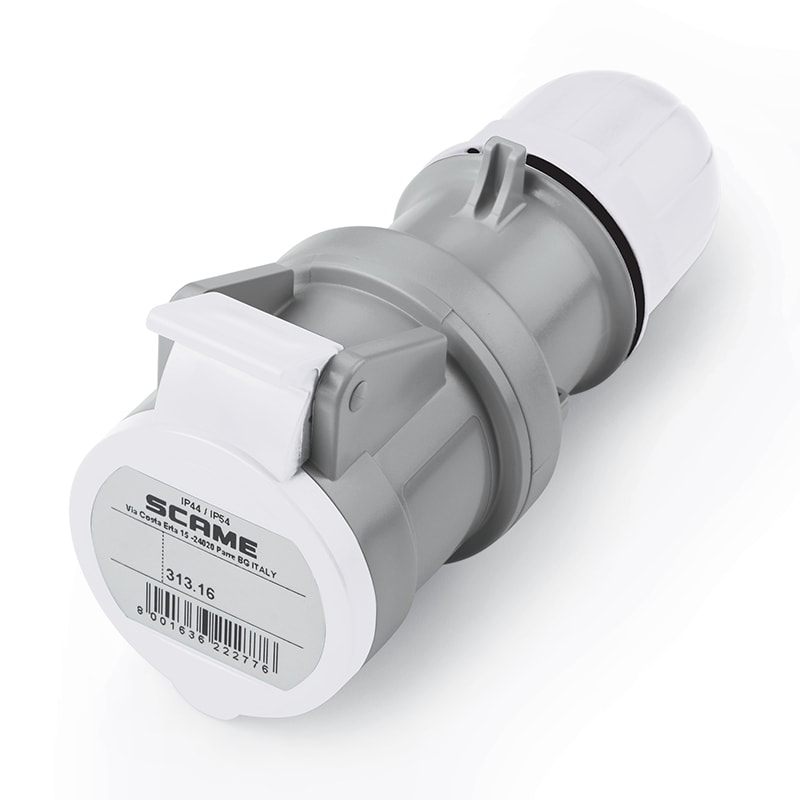 SCAME PARRE - PRESA MOBILE 2P+T IP44 16A 12H TST>50V