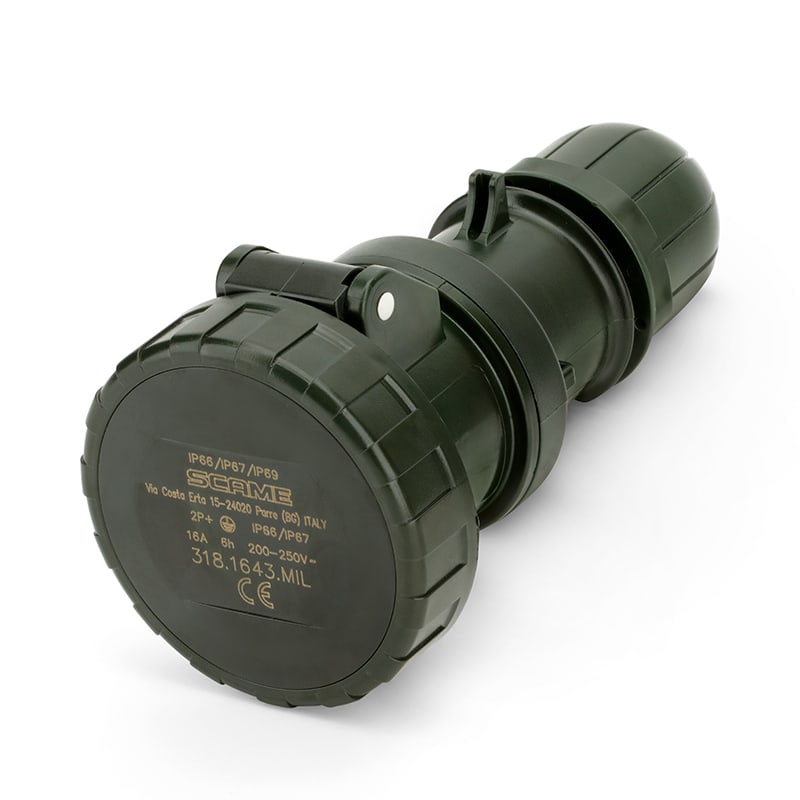 SCAME PARRE - PRESA MOBILE 16A 2P+T 6H IP66/IP67/IP69