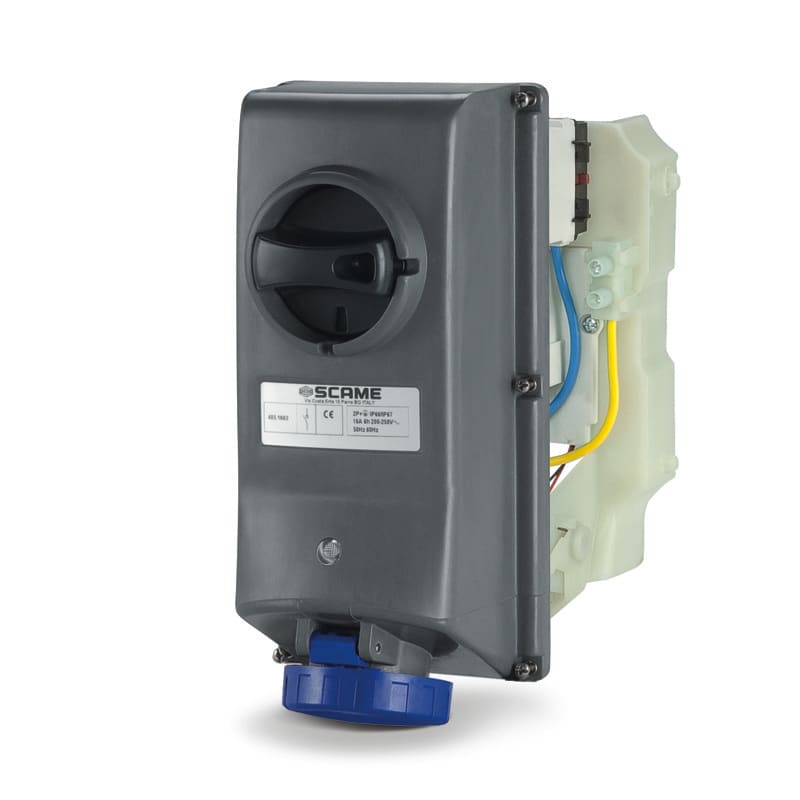 SCAME PARRE - PRESA INTERBL. 2P+T IP66/IP67 16A 7H
