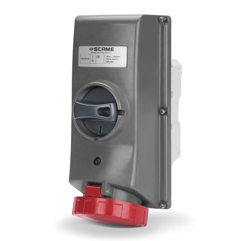 SCAME PARRE - PRESA INTERBL. 3P+N+T IP66/IP67 16A 6H