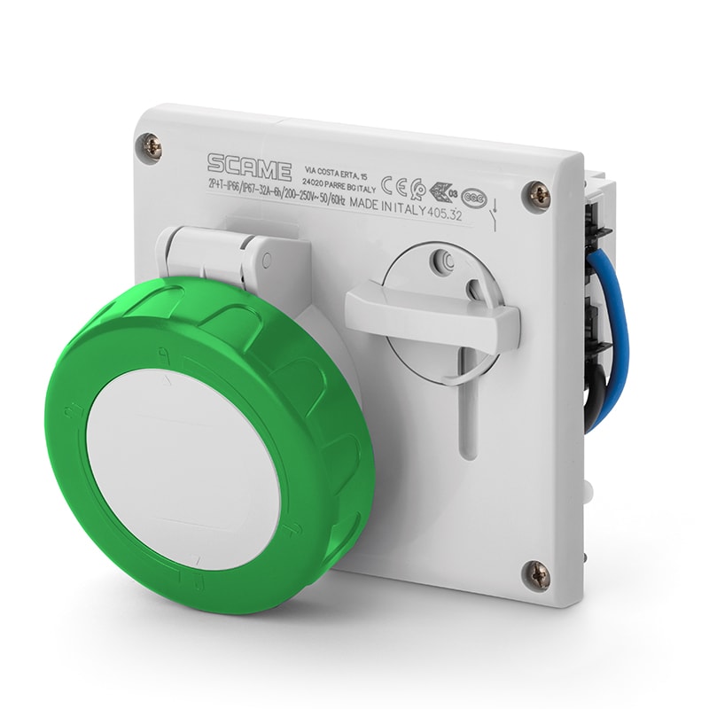 SCAME PARRE - PRESA INCASSO OMNIA 2P+T 16A  2H IP67