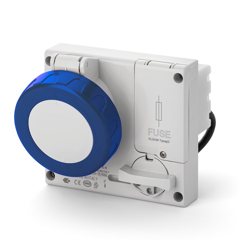 SCAME PARRE - PRESA INC.OMNIA C/FUS.3P+N 32A  9H IP67