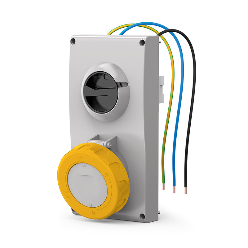 SCAME PARRE - PRESA INCASSO PROXIMA 63A 2P+T  4H