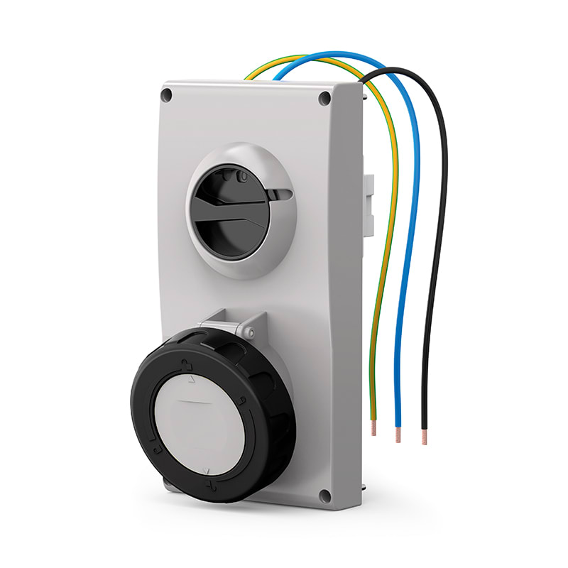SCAME PARRE - PRESA INCASSO PROXIMA 63A 2P+T  7H