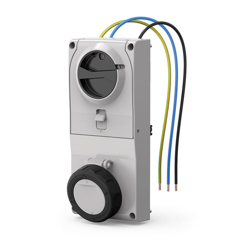 SCAME PARRE - PRESA INCASSO PROXIMA C/FUS.2P+T 16A  7H