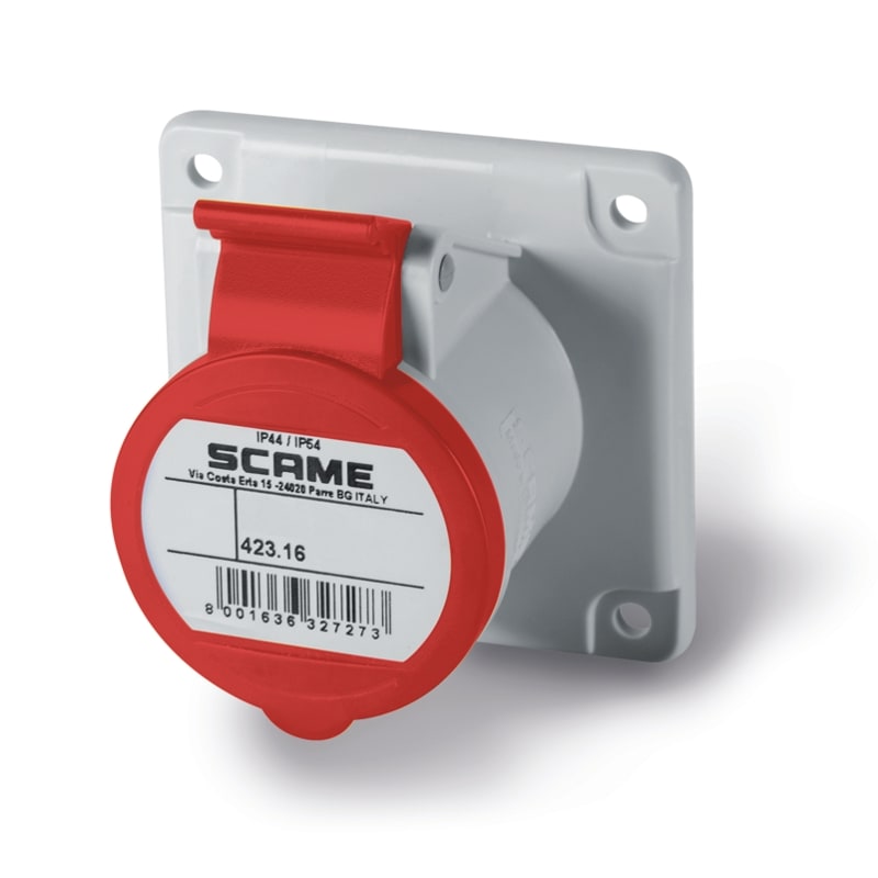 SCAME PARRE - PRESA INCASSO 3P+N+T IP44/IP54 16A 3H