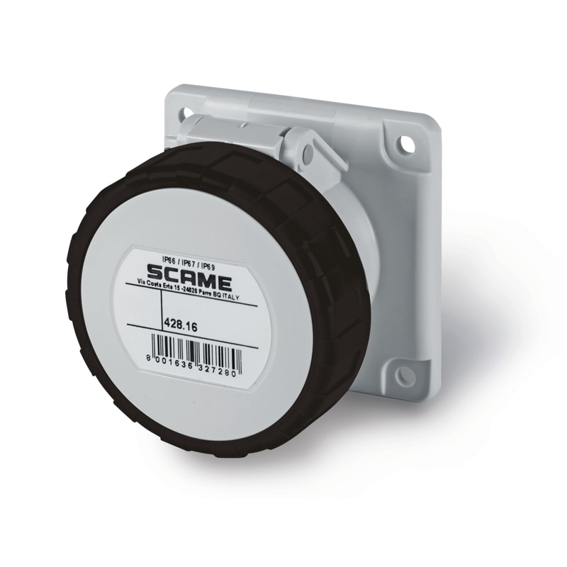 SCAME PARRE - PRESA DA INCASSO IP66/IP67 3P+T 16A 7H
