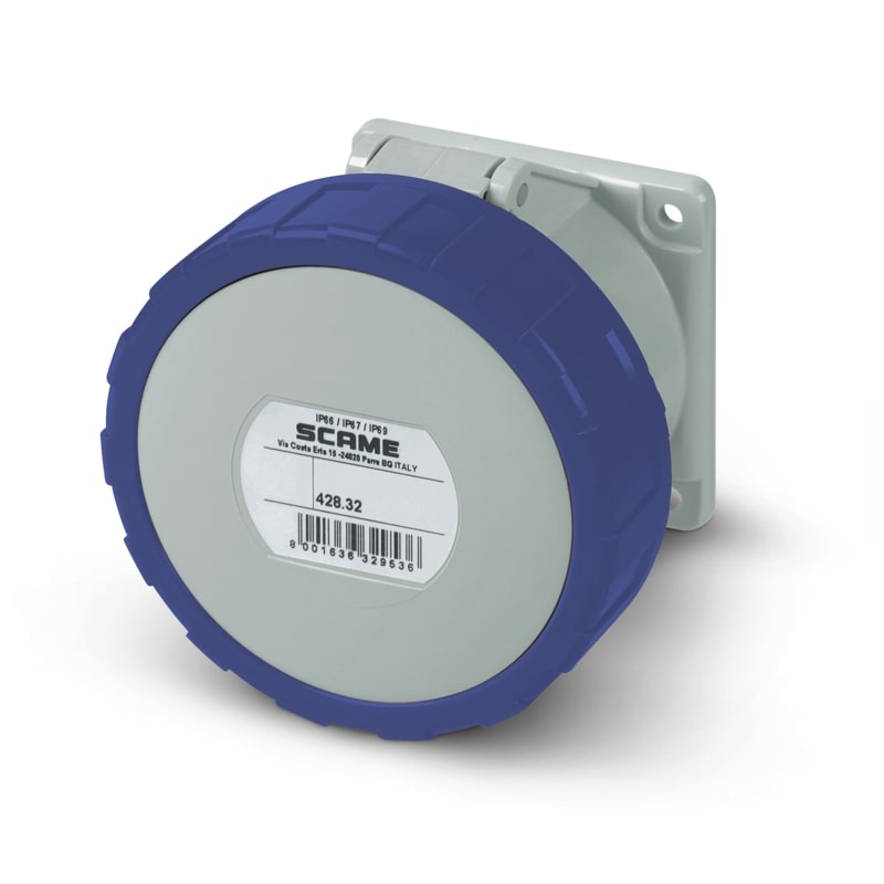 SCAME PARRE - PRESA DA INCASSO IP66/IP67 3P+N+T 32A 9H