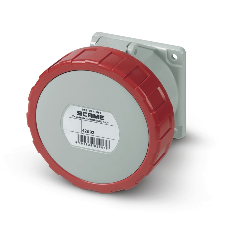 SCAME PARRE - PRESA DA INCASSO IP66/IP67 3P+T 32A 6H