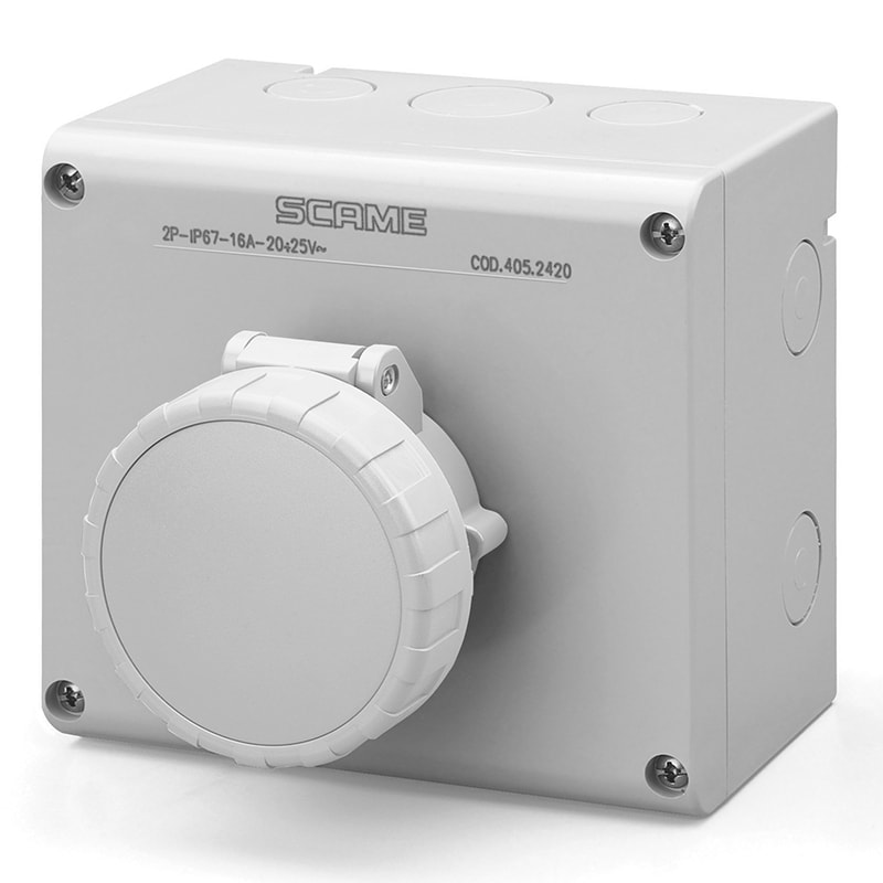SCAME PARRE - PRESA INTERBL. 32A 2P 12H IP66/IP67