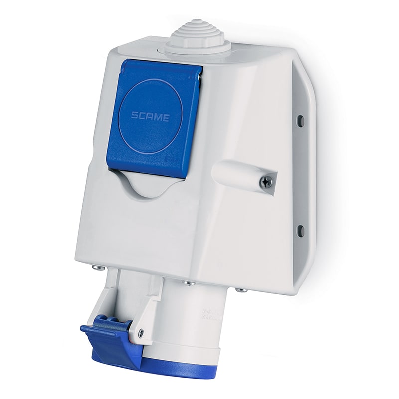 SCAME PARRE - PRESA PARETE COMBI 16A 2P+T - SVIZZERA