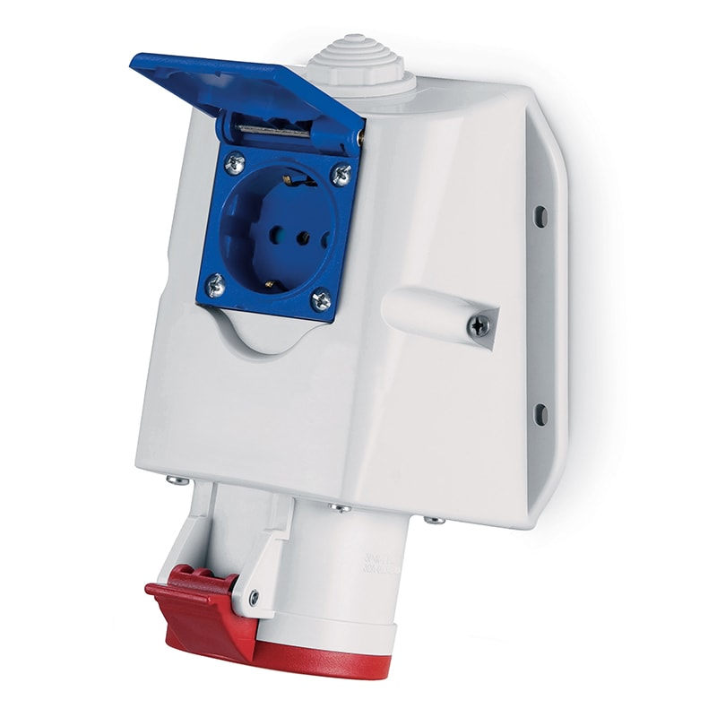 SCAME PARRE - PRESA PARETE COMBI 32A 3P+N+T - P30