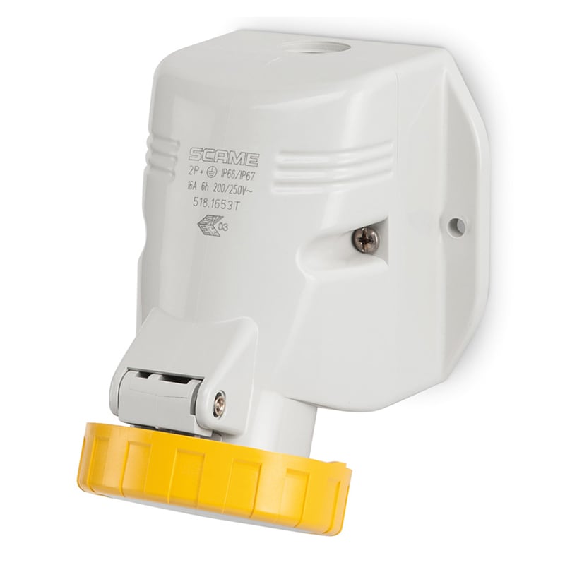 SCAME PARRE - PRESA PARETE 3P+T IP66/IP67 16A 4H