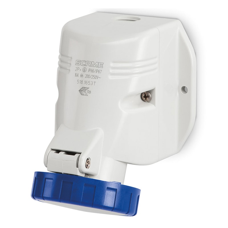 SCAME PARRE - PRESA PARETE 2P+T IP66/IP67 32A 6H