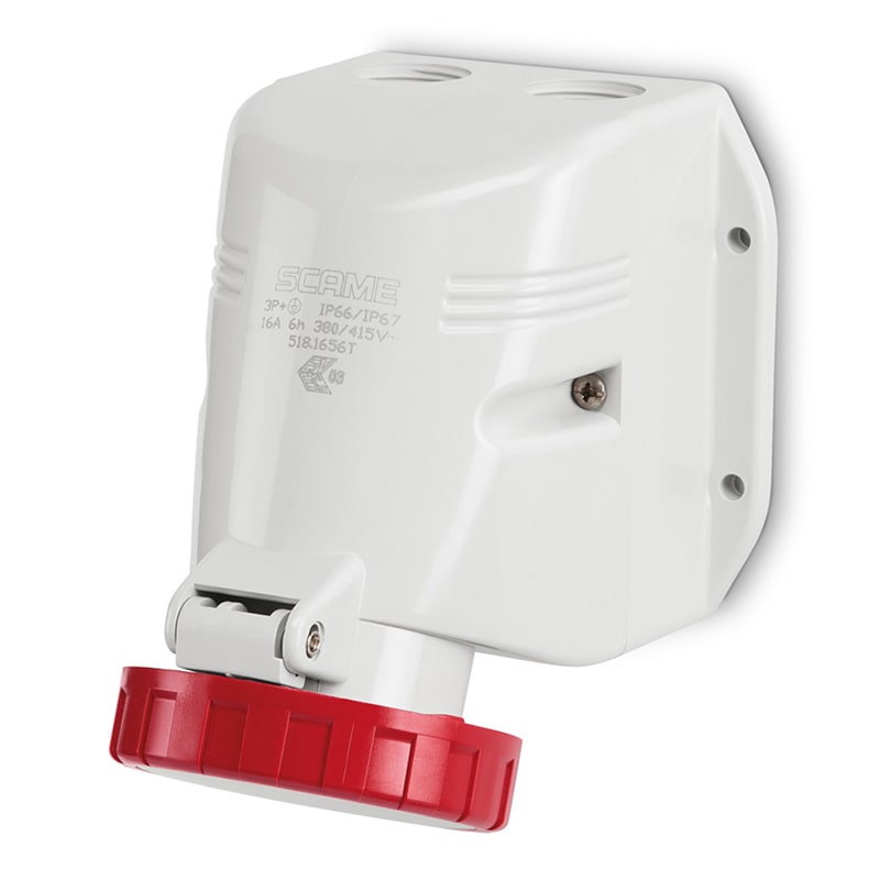 SCAME PARRE - PRESA PARETE 3P+T IP66/IP67 32A 11H