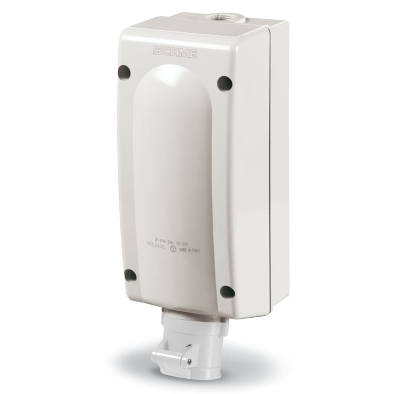 SCAME PARRE - PRESA ADVANCE 2  2P 16A 12H IP44 C/DIN