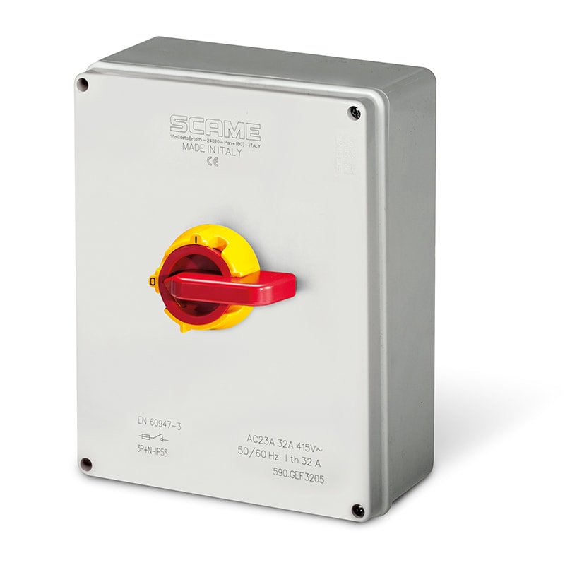 SCAME PARRE - INT. DI MANOVRA/SEZ. 32A 4P IP55