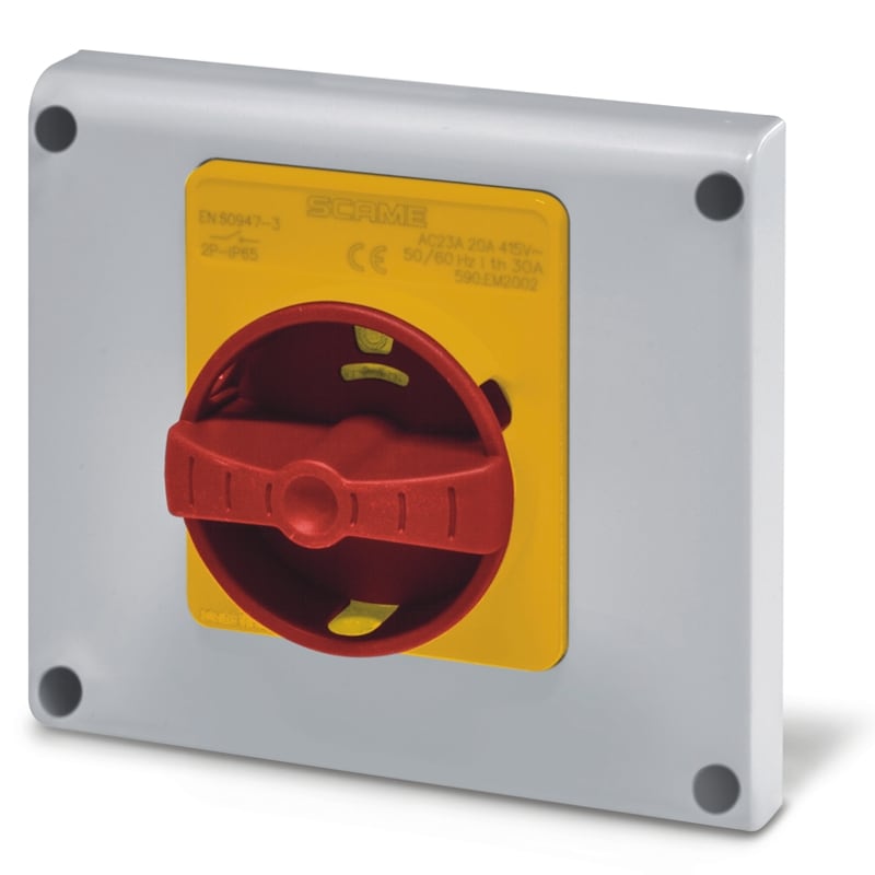 SCAME PARRE - DISP. COMANDO EMERGENZA IP65 20A 3P INC.