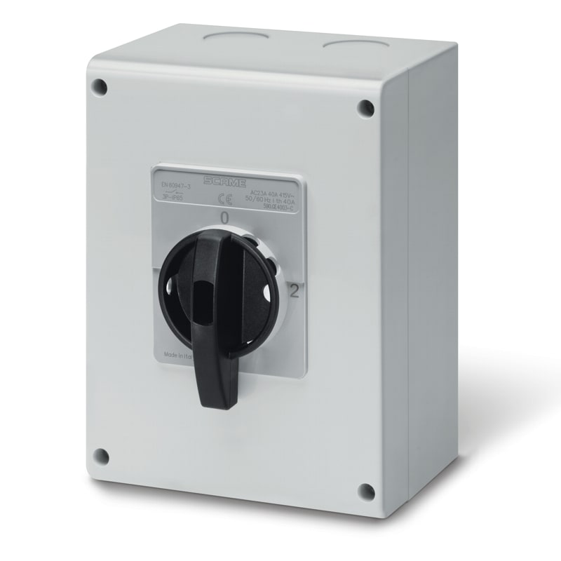 SCAME PARRE - COMMUTATORE IN CASSETTA 100A 3P+N IP55