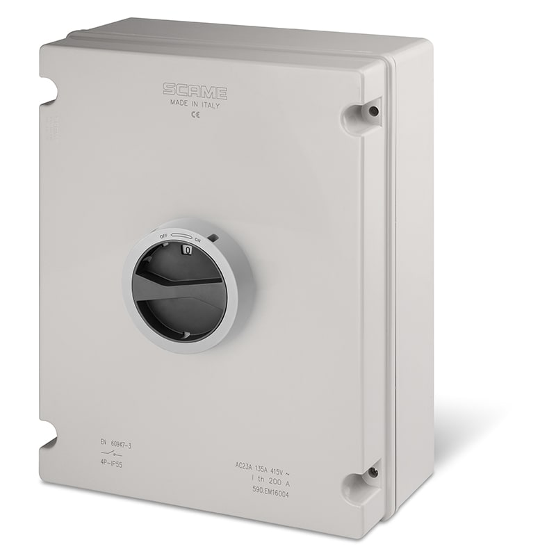 SCAME PARRE - COMMUTATORE IN CASSETTA 125A 3P+N IP65