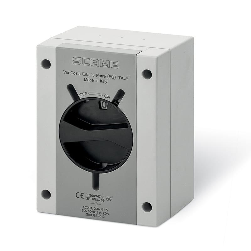 SCAME PARRE - INT. DI MANOVRA/SEZ. 20A 3P+N IP66/IP69