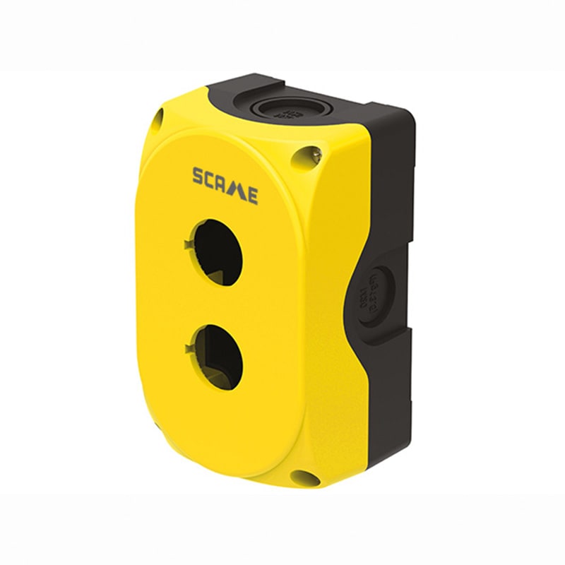SCAME PARRE - CONTENITORE 2 POSTI GIALLO